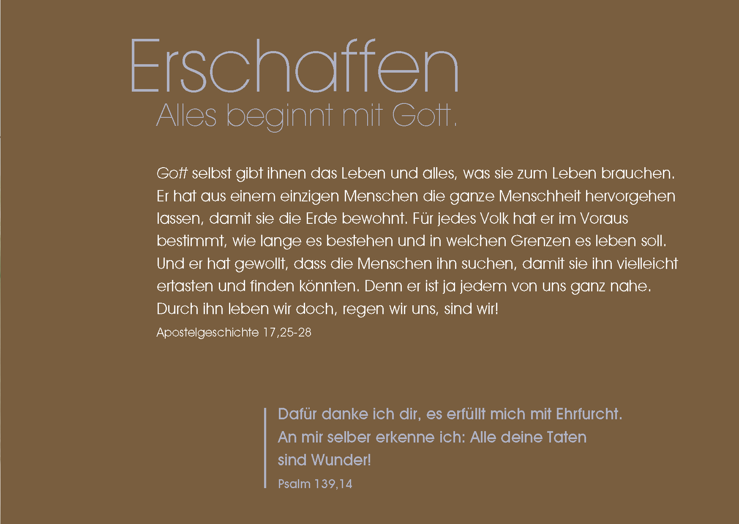 German: The Way to Life