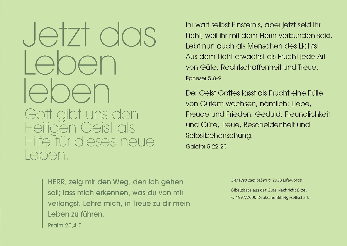 German: The Way to Life