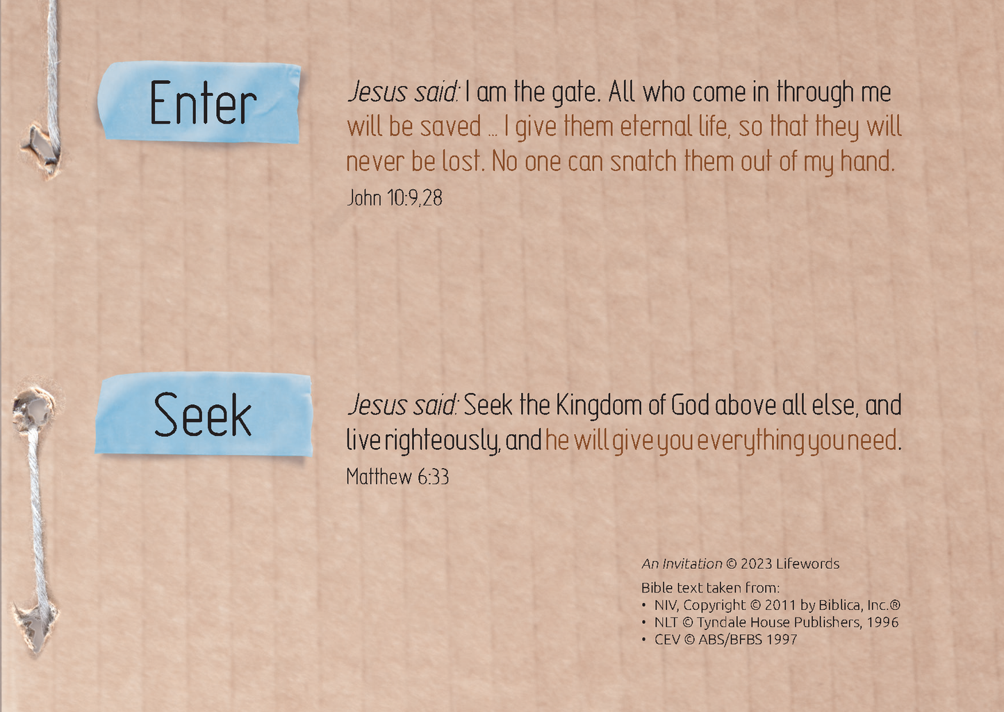 English: An Invitation