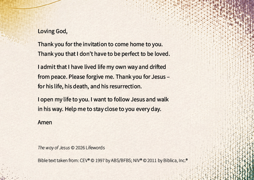 English: The Way of Jesus (print)
