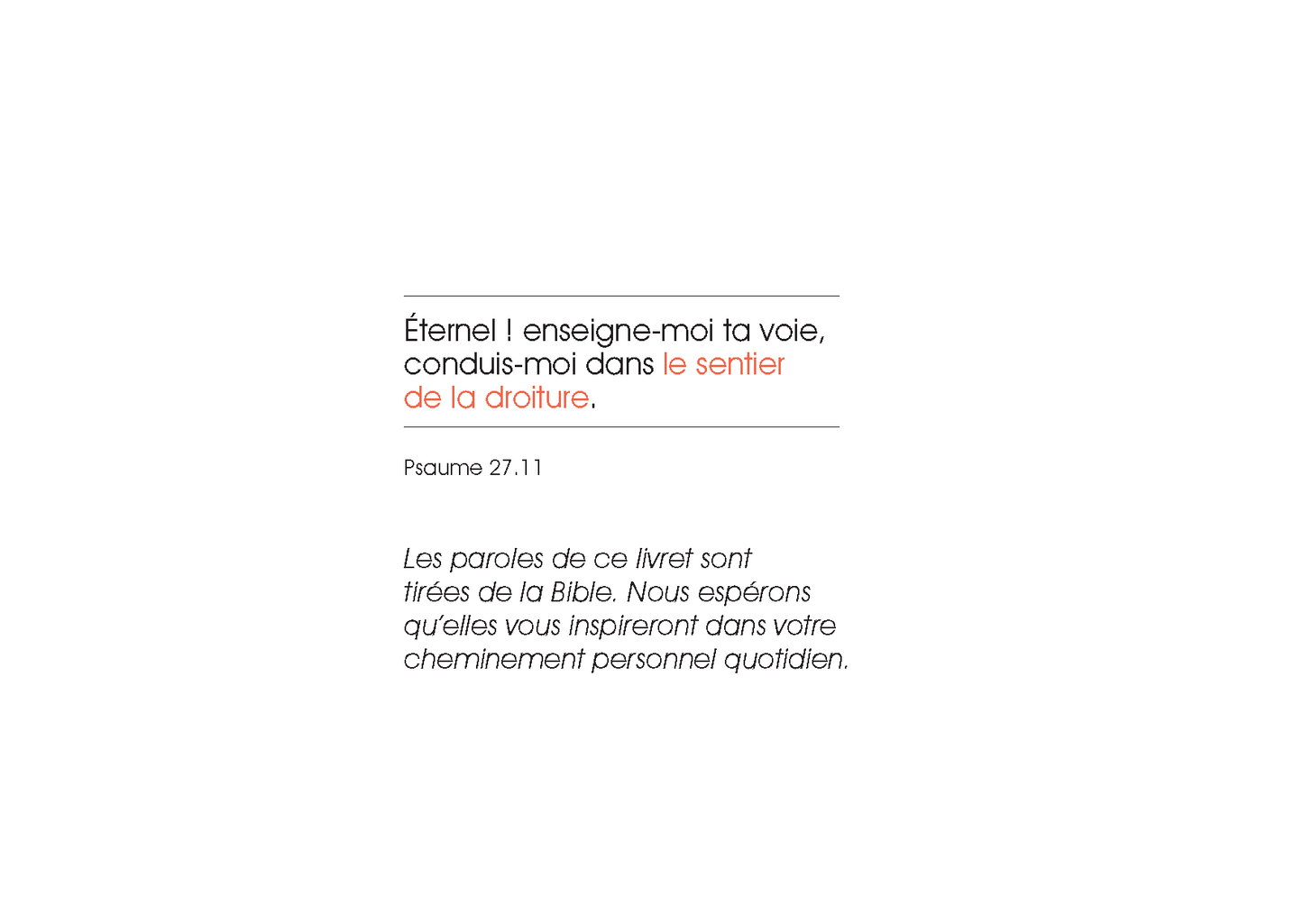 French: Words for the Journey