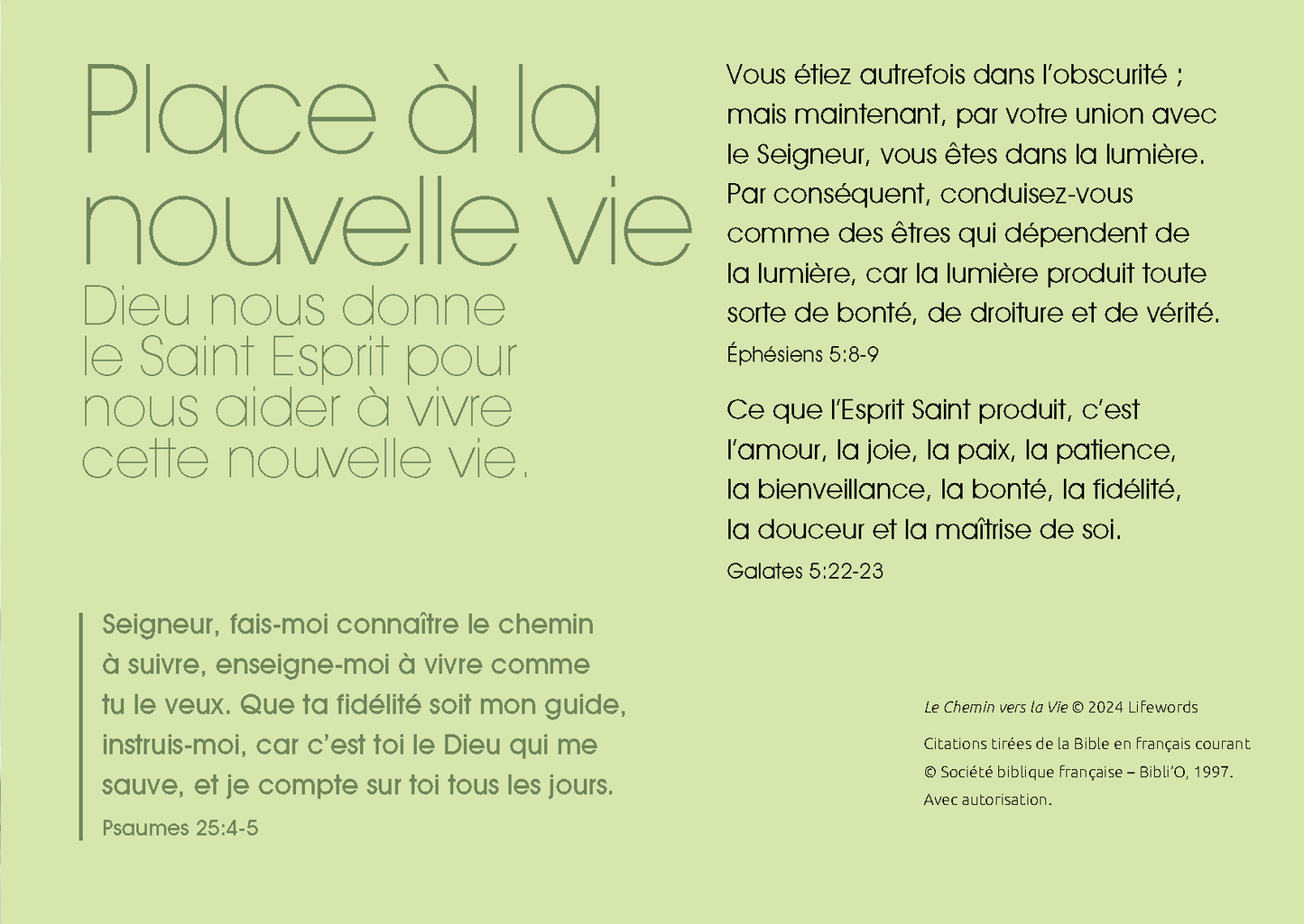 French: The Way to Life