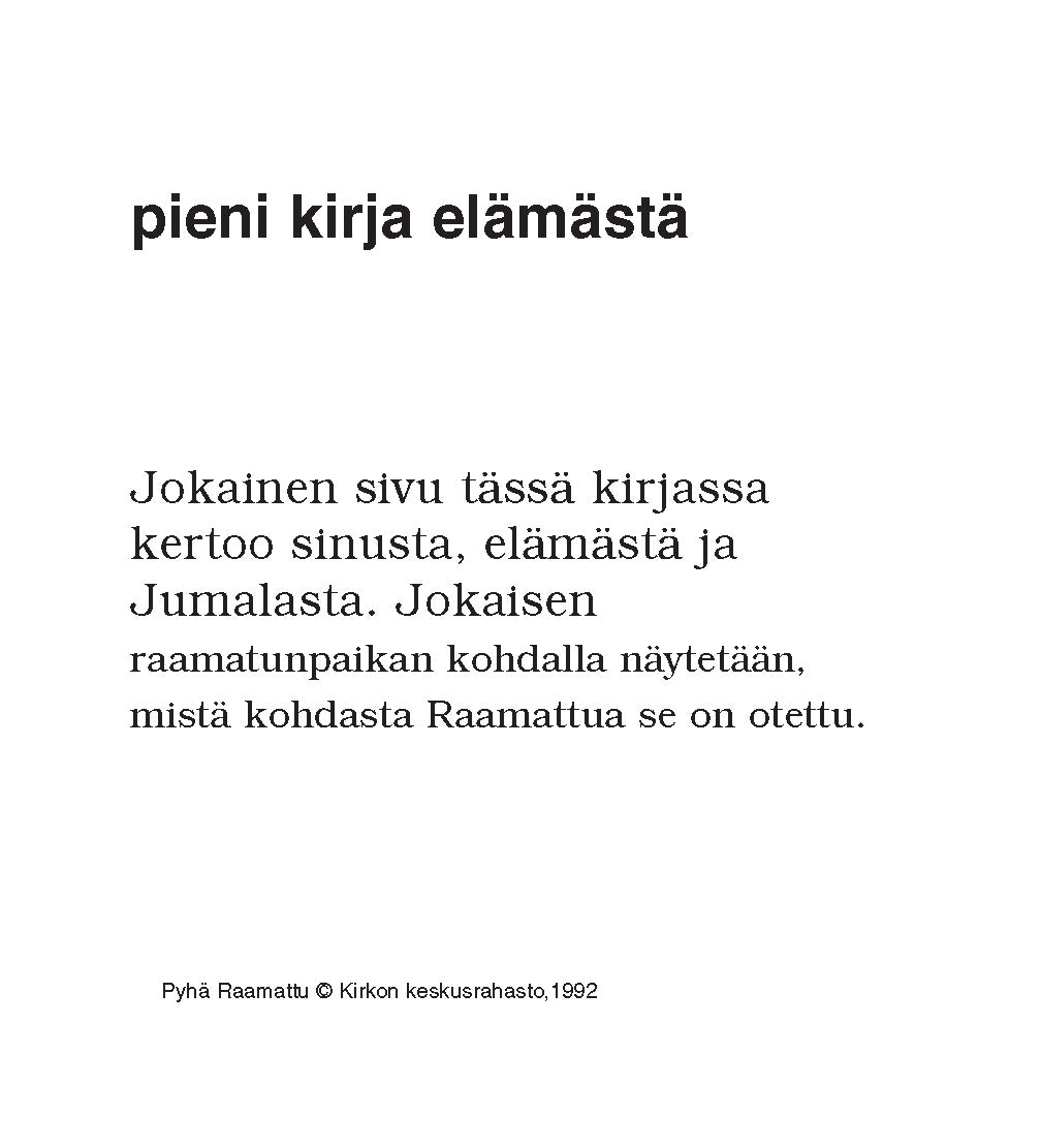 Fiński: The Little Book of Life