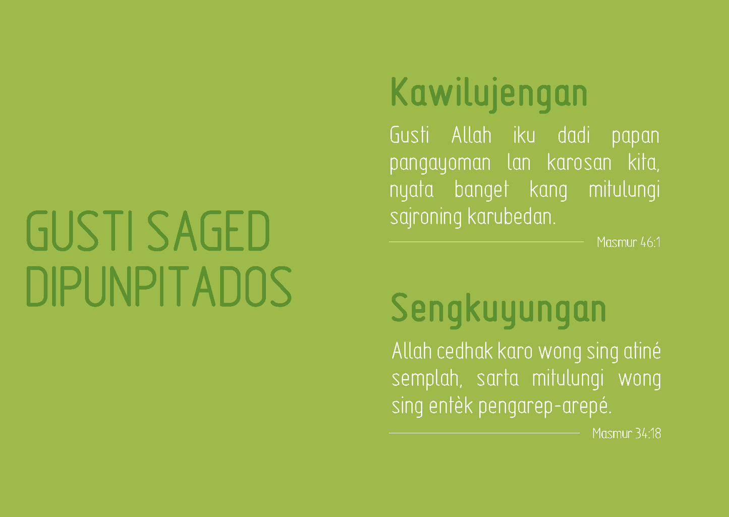 Javanese: Finding Hope