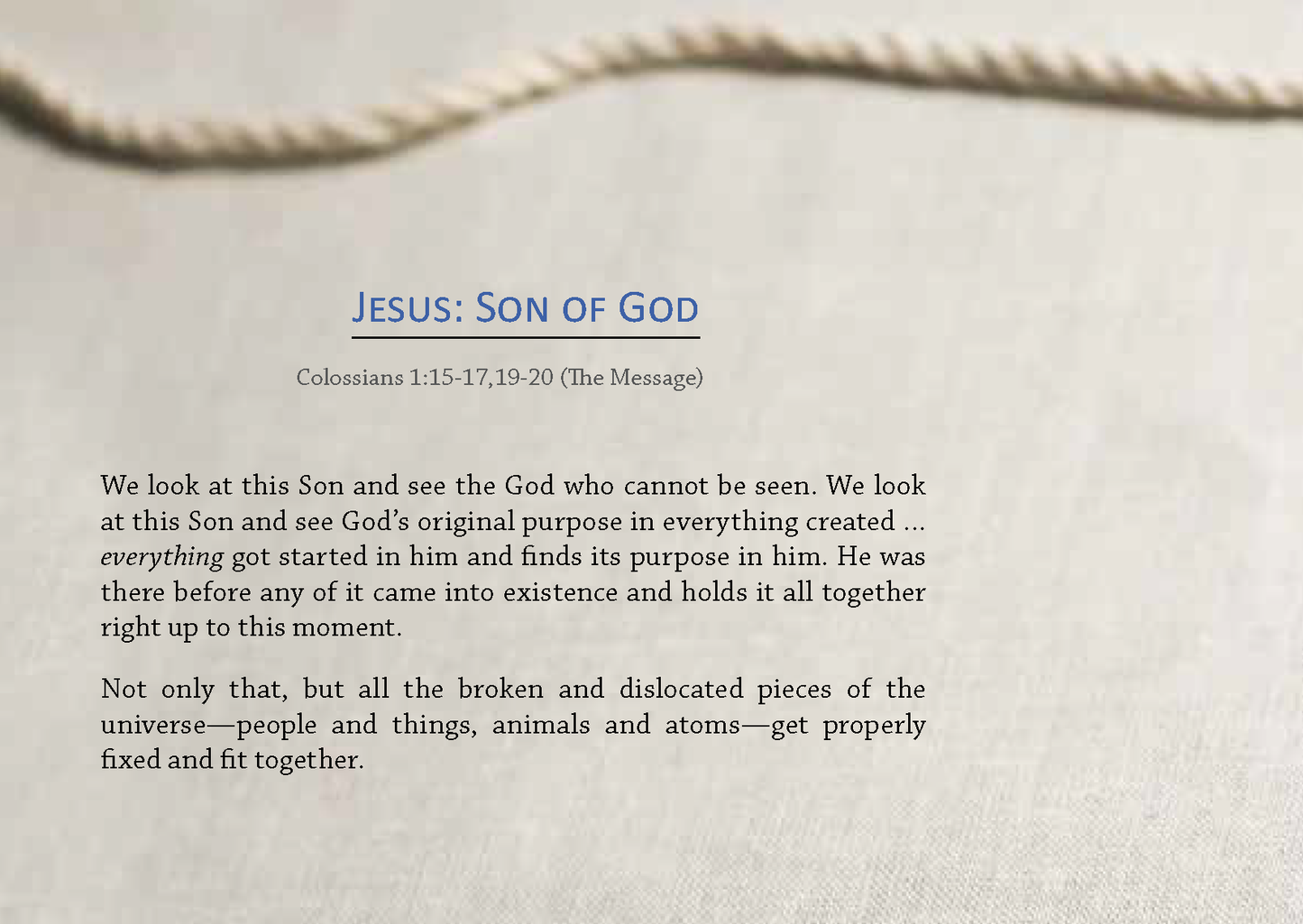 English: Encounters with Jesus