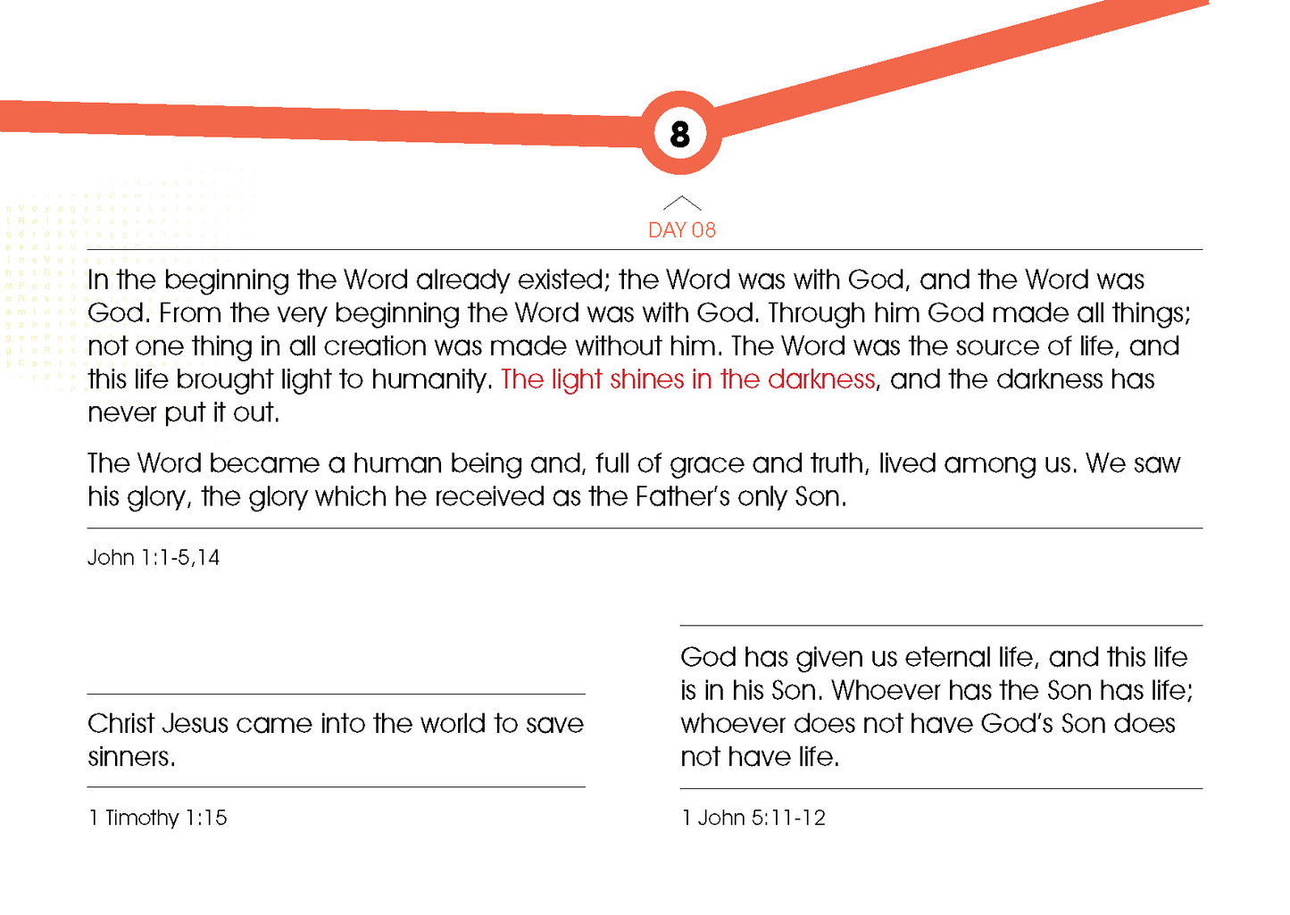 English: Words for the Journey