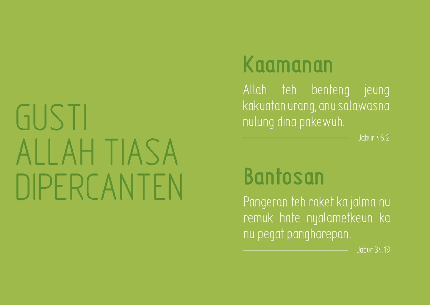 Sundanese: Finding Hope