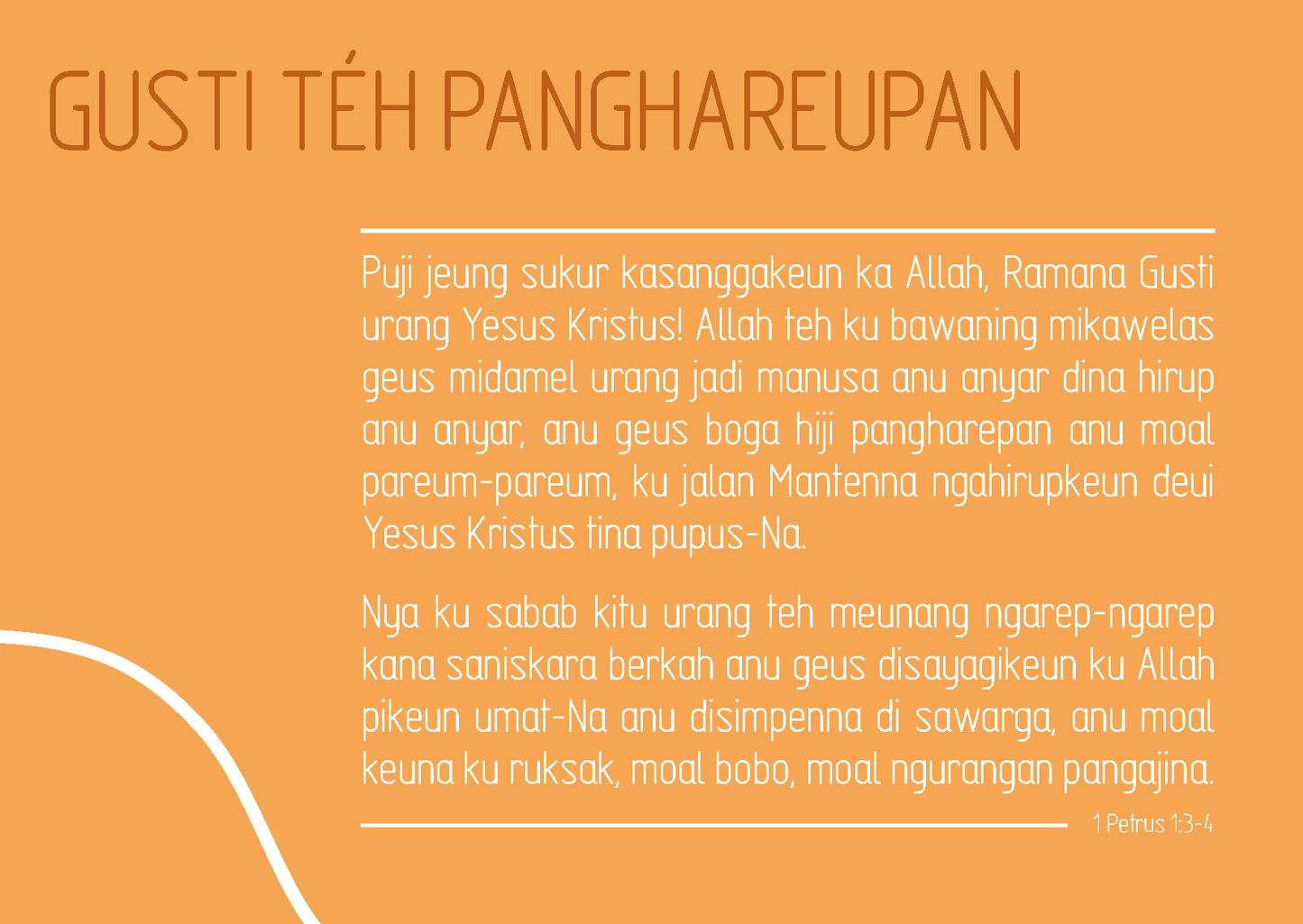 Sundanese: Finding Hope