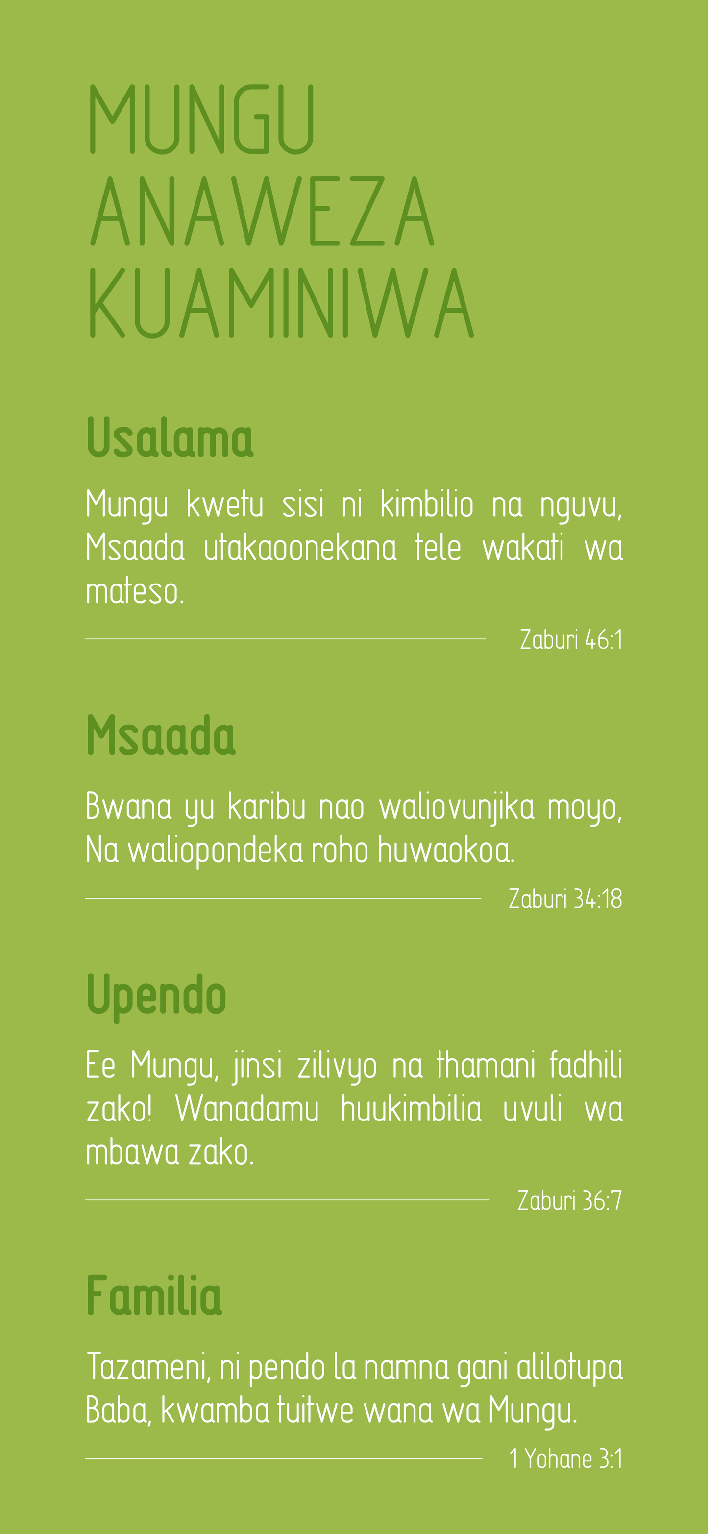 Swahili Union: Finding Hope (móvel)