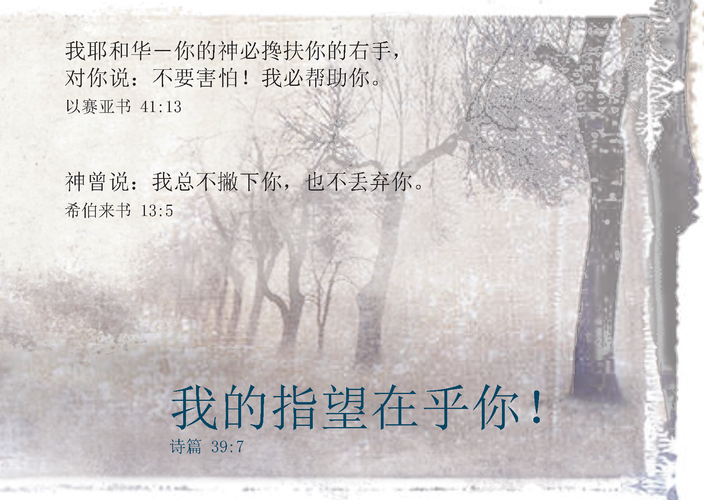 Chinese Simplified: Finding Hope